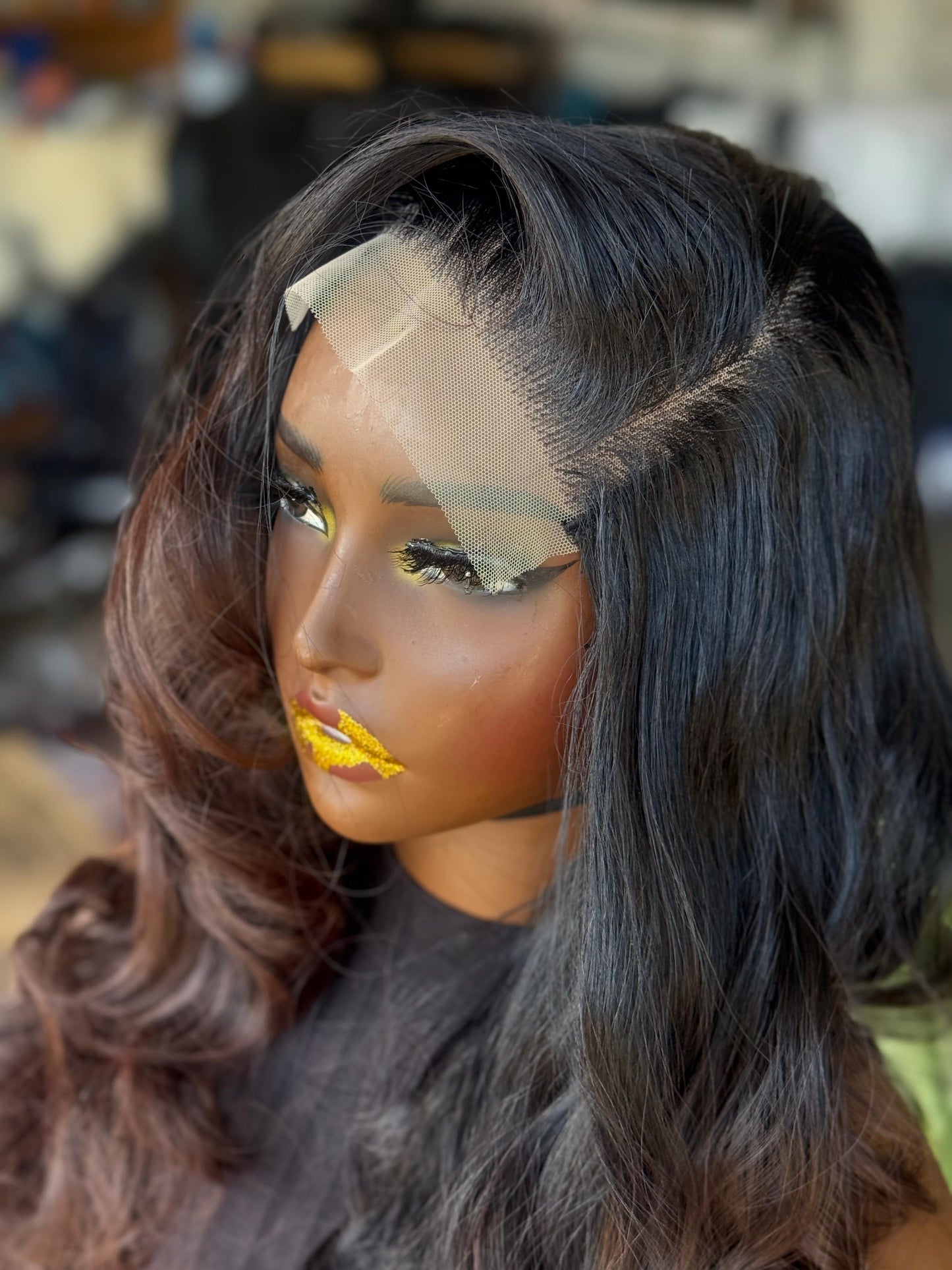 Ready to Ship Body Weave Unit | 20"-22" Human Hair Blend 5x5 Closure Wig