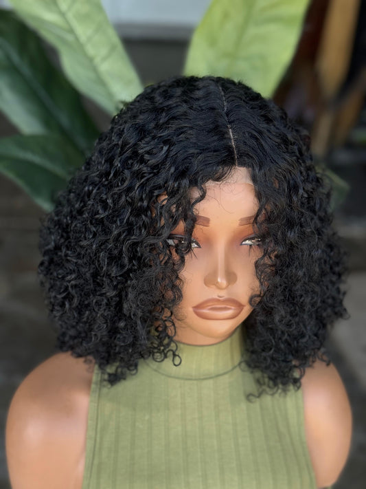 Ready to Ship Nana Unit | 10" Human Hair Blend Glueless Closure Wig