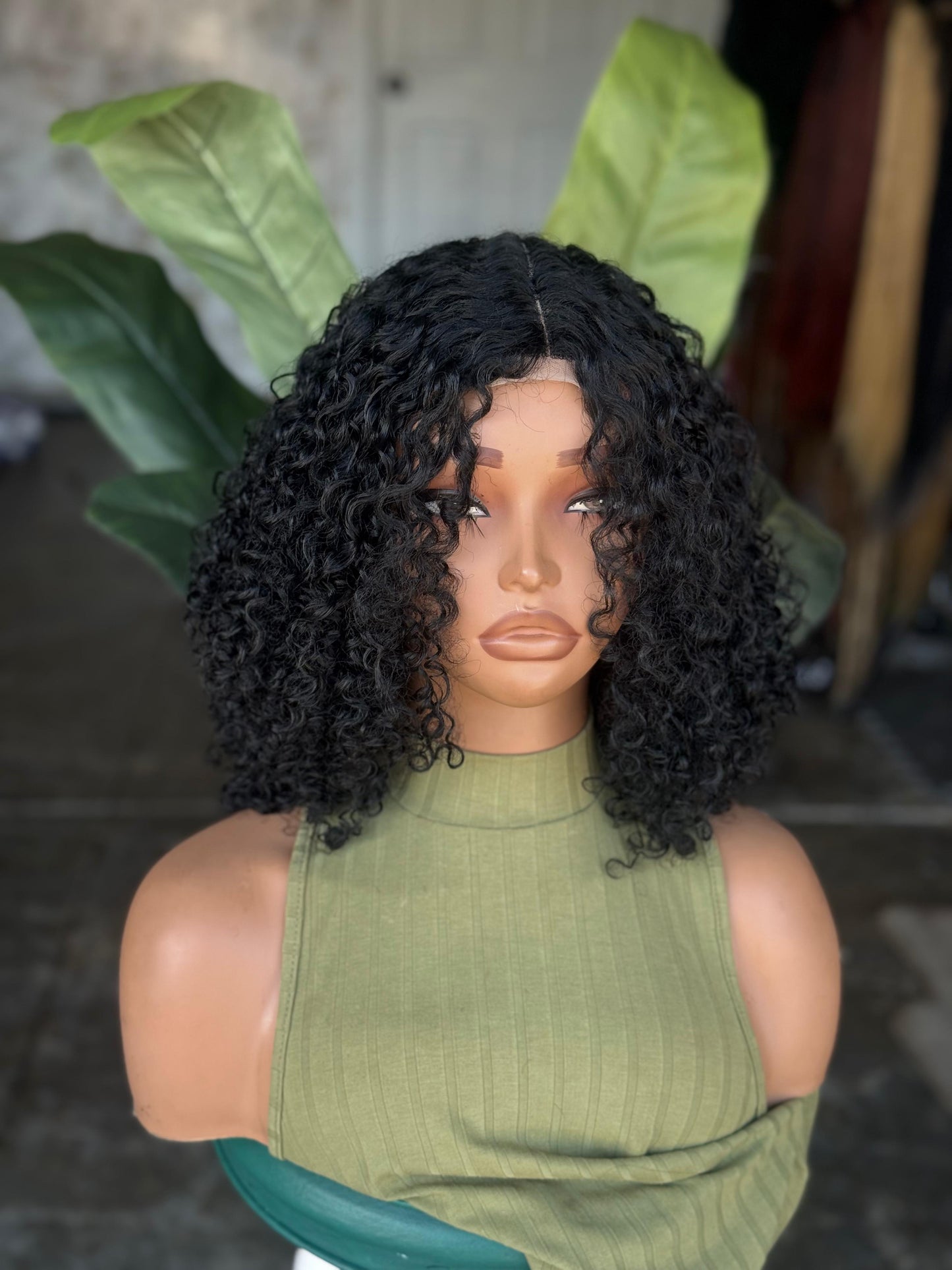Ready to Ship Nana Unit | 10" Human Hair Blend Glueless Closure Wig
