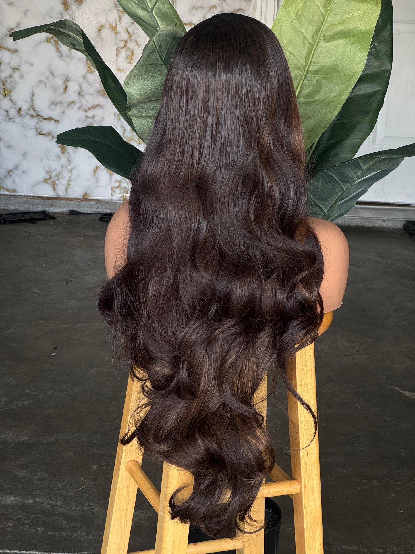 Ready to Ship Frontal Unit | 22"-24" High Hair Blend Glueless Wig