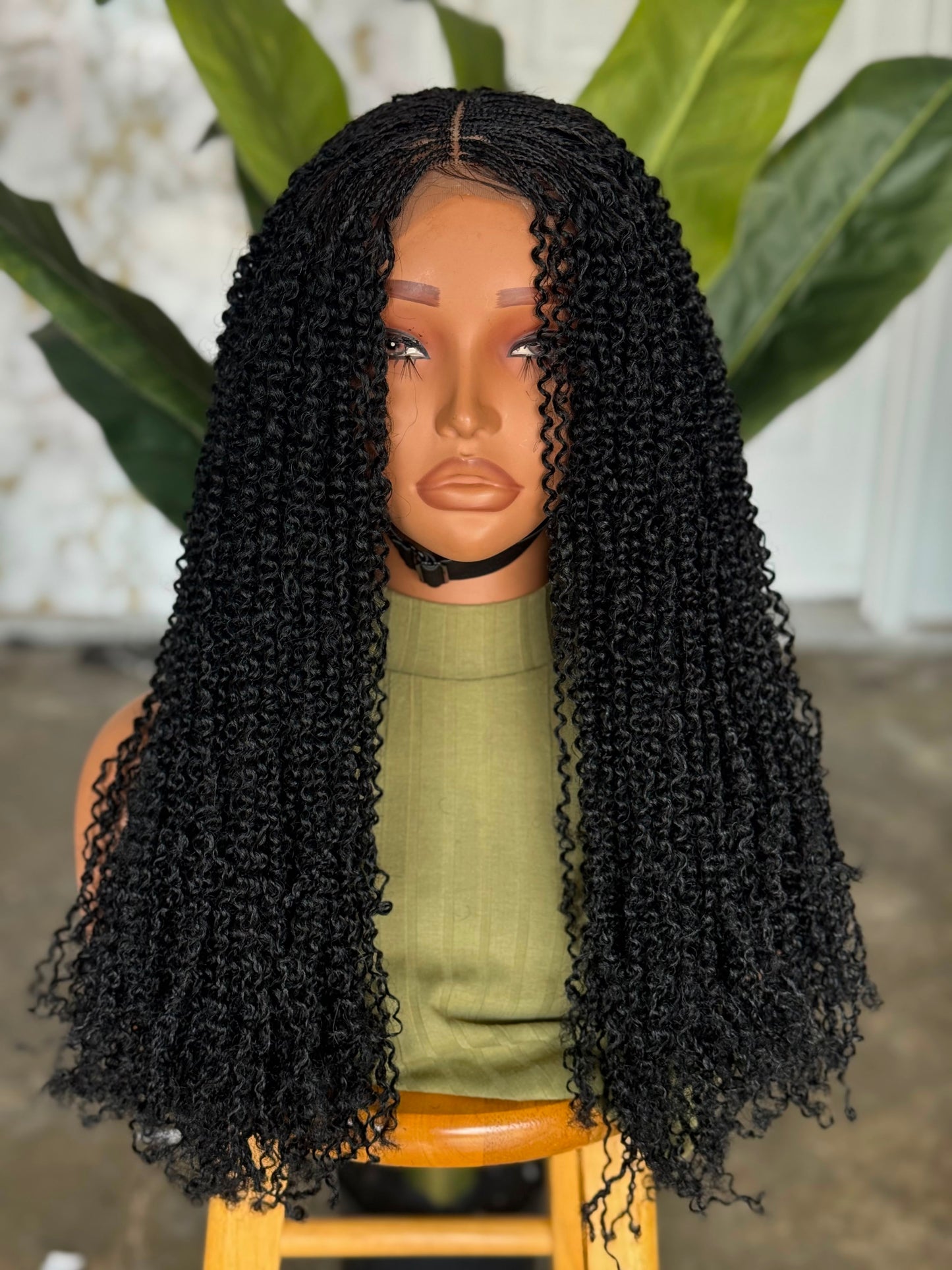 Sisterlocs Unit | 20" Made-to-Order Glueless Lace Closure Wig