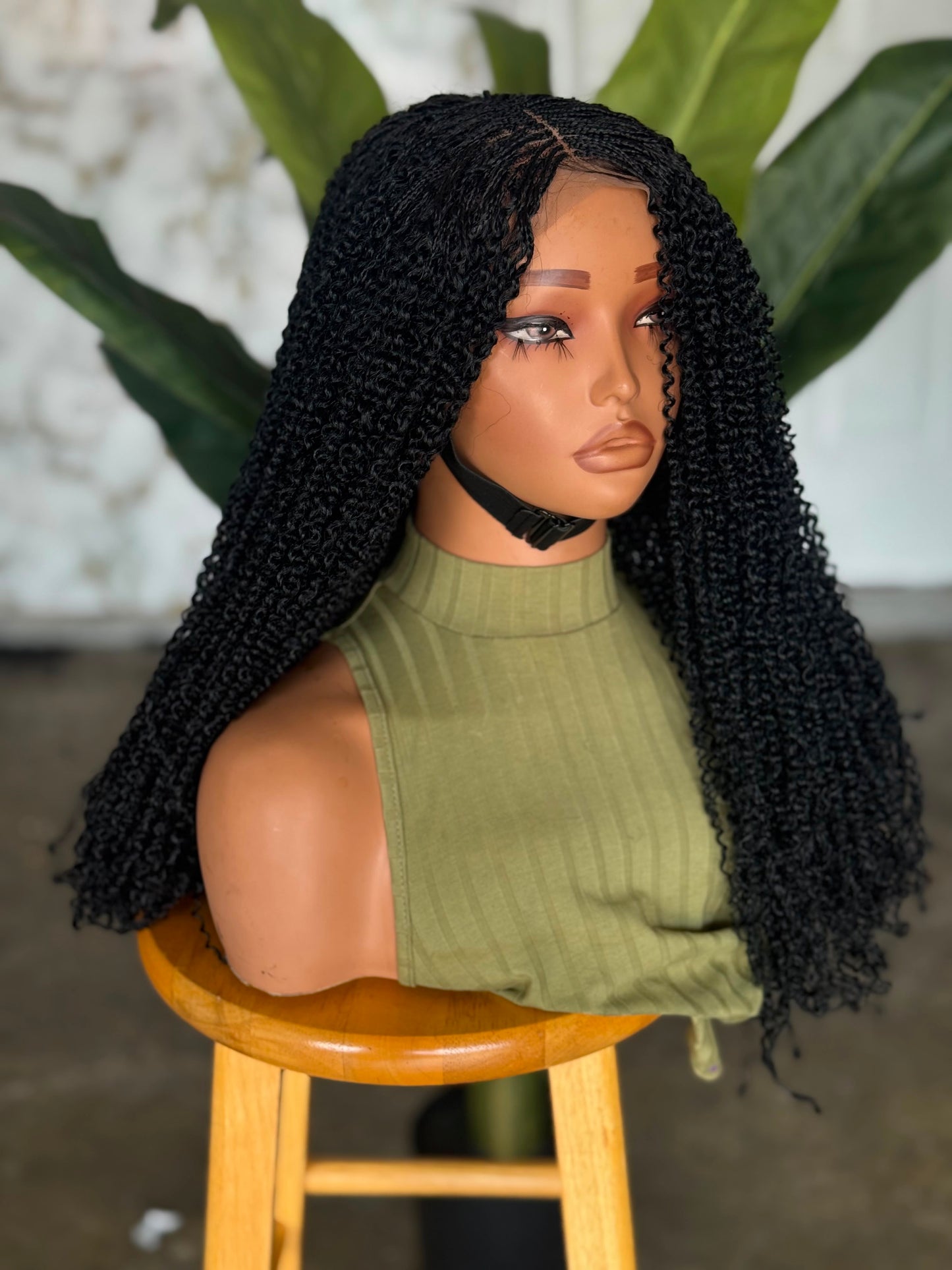 Sisterlocs Unit | 20" Made-to-Order Glueless Lace Closure Wig