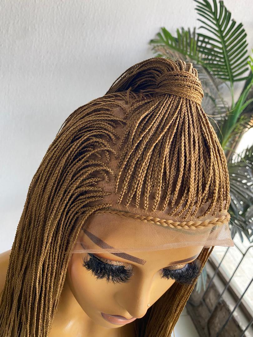 Micro Braid Unit | 17" Full Lace Pre-Order Micro Braided Wig