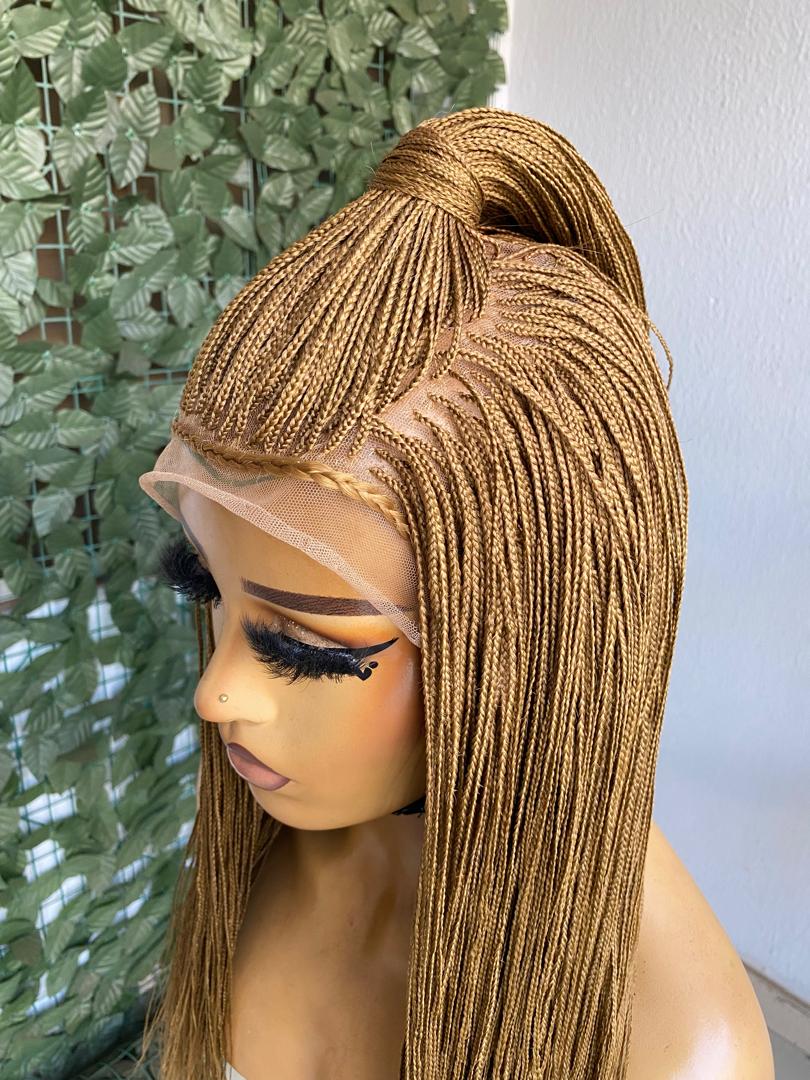 Micro Braid Unit | 17" Full Lace Pre-Order Micro Braided Wig