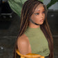 Ready to Ship Micro Braid Frontal Unit Color 27 30 33 | 26"-28" Glueless Wig