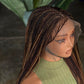 Ready to Ship Micro Braid Frontal Unit Color 27 30 33 | 26"-28" Glueless Wig