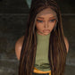 Ready to Ship Micro Braid Frontal Unit Color 27 30 33 | 26"-28" Glueless Wig