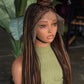 Ready to Ship Micro Braid Frontal Unit Color 27 30 33 | 26"-28" Glueless Wig