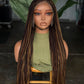 Ready to Ship Micro Braid Frontal Unit Color 27 30 33 | 26"-28" Glueless Wig