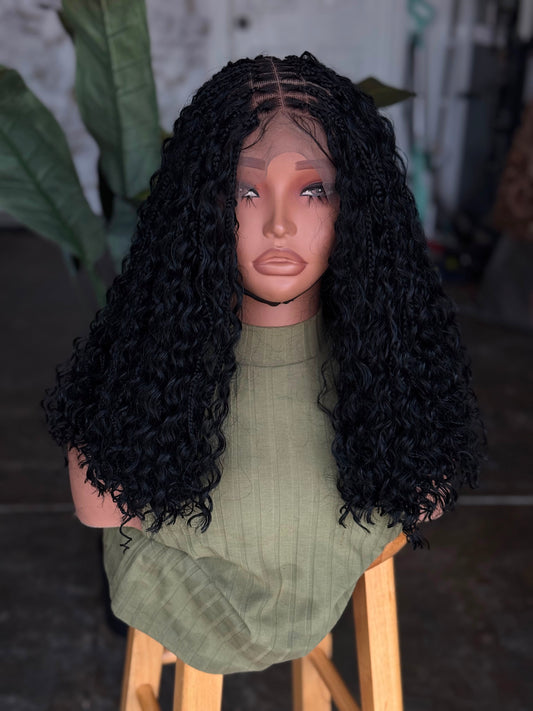 Pre Order Classic Black Bob Unit | 12"-14" Natural Black Full Lace Glueless Wig