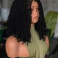 Ready to Ship 5x5 Closure Glueless Kinky Twist Wig 12 inches