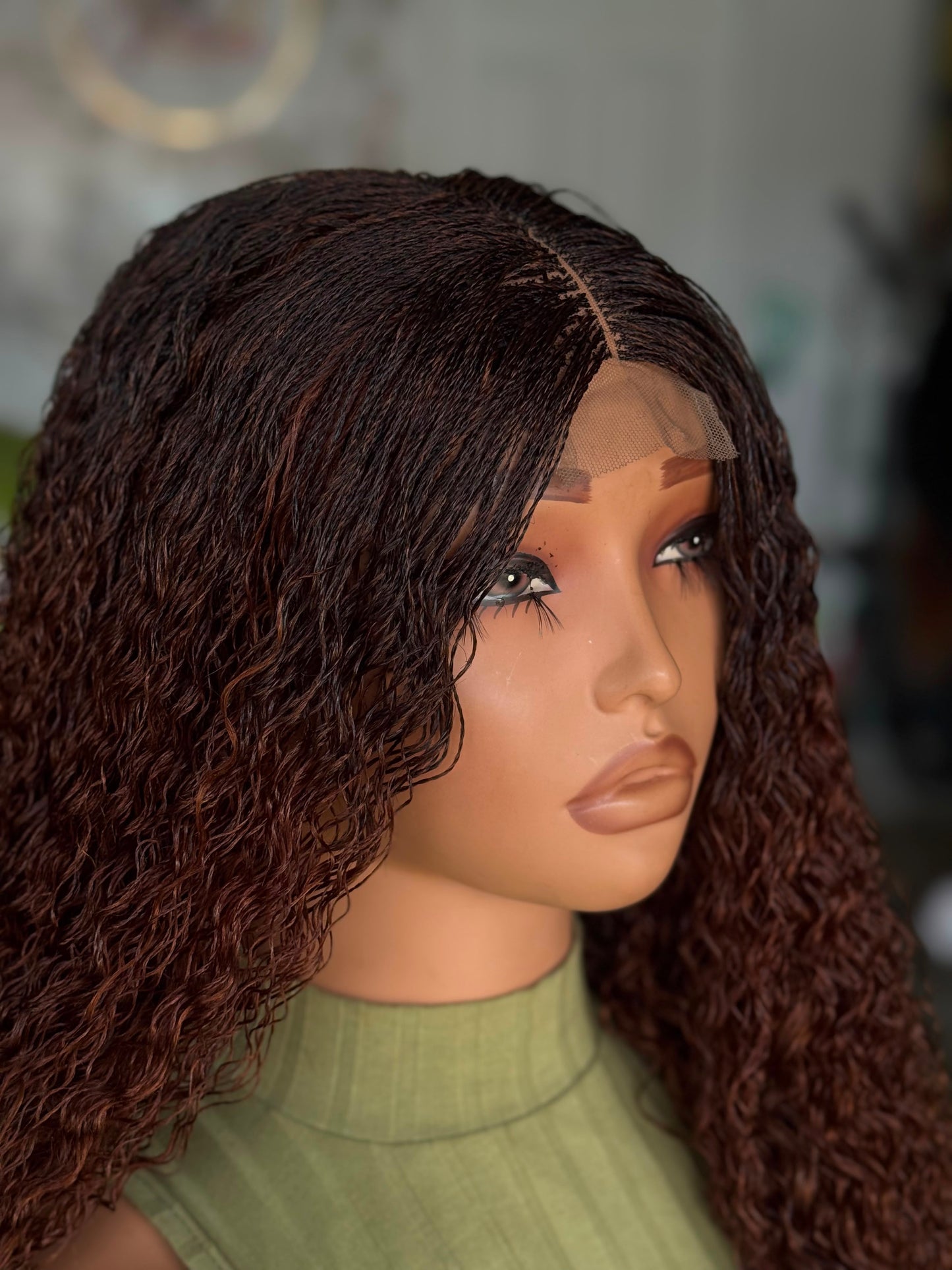 Curly Nano Unit | 18"/20" Ready to Ship Glueless Lace Closure Wig