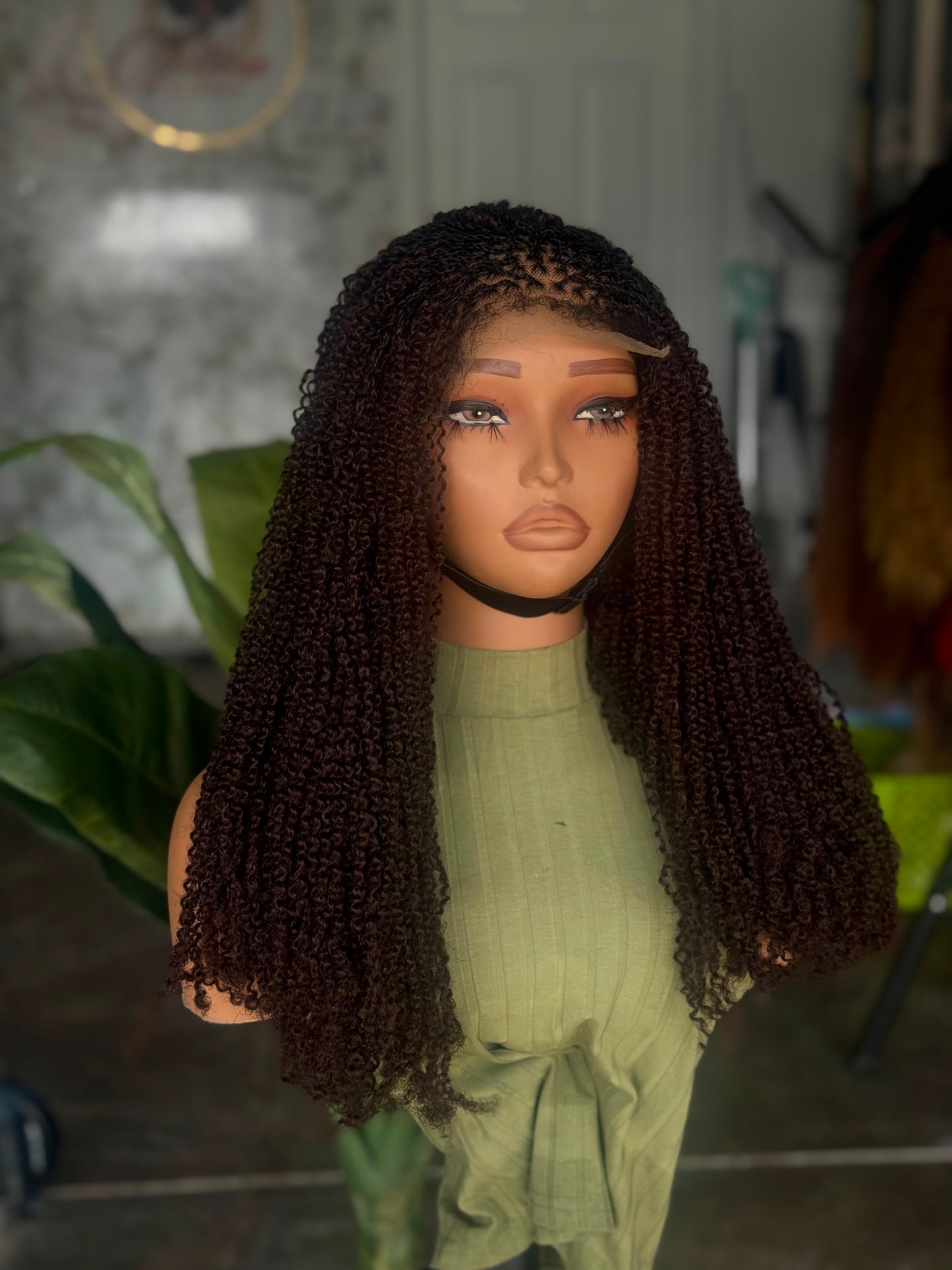 Ready to Ship Sisterlocs Unit 5x5 Lace | 18"/20" Color 33 Glueless Closure Wig