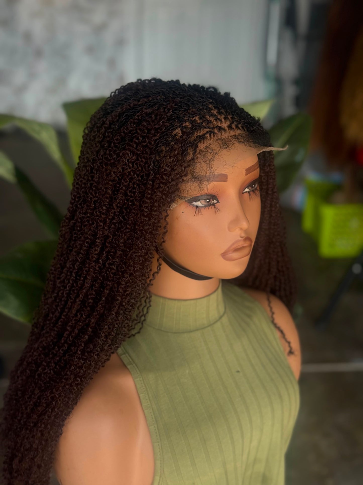 Ready to Ship Sisterlocs Unit 5x5 Lace | 18"/20" Color 33 Glueless Closure Wig