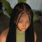 Flip Flop Unit | 24" Cap 22 Ready to Ship Hand-Made Full Lace Wig