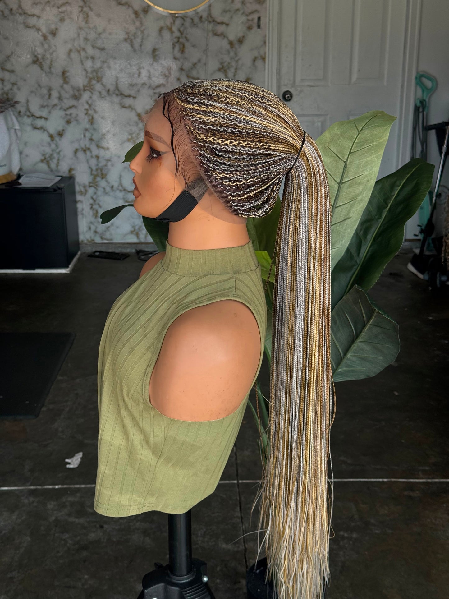 Multi-Tonal Micro Braid Unit | Pre-Order Full Lace Braided Wig