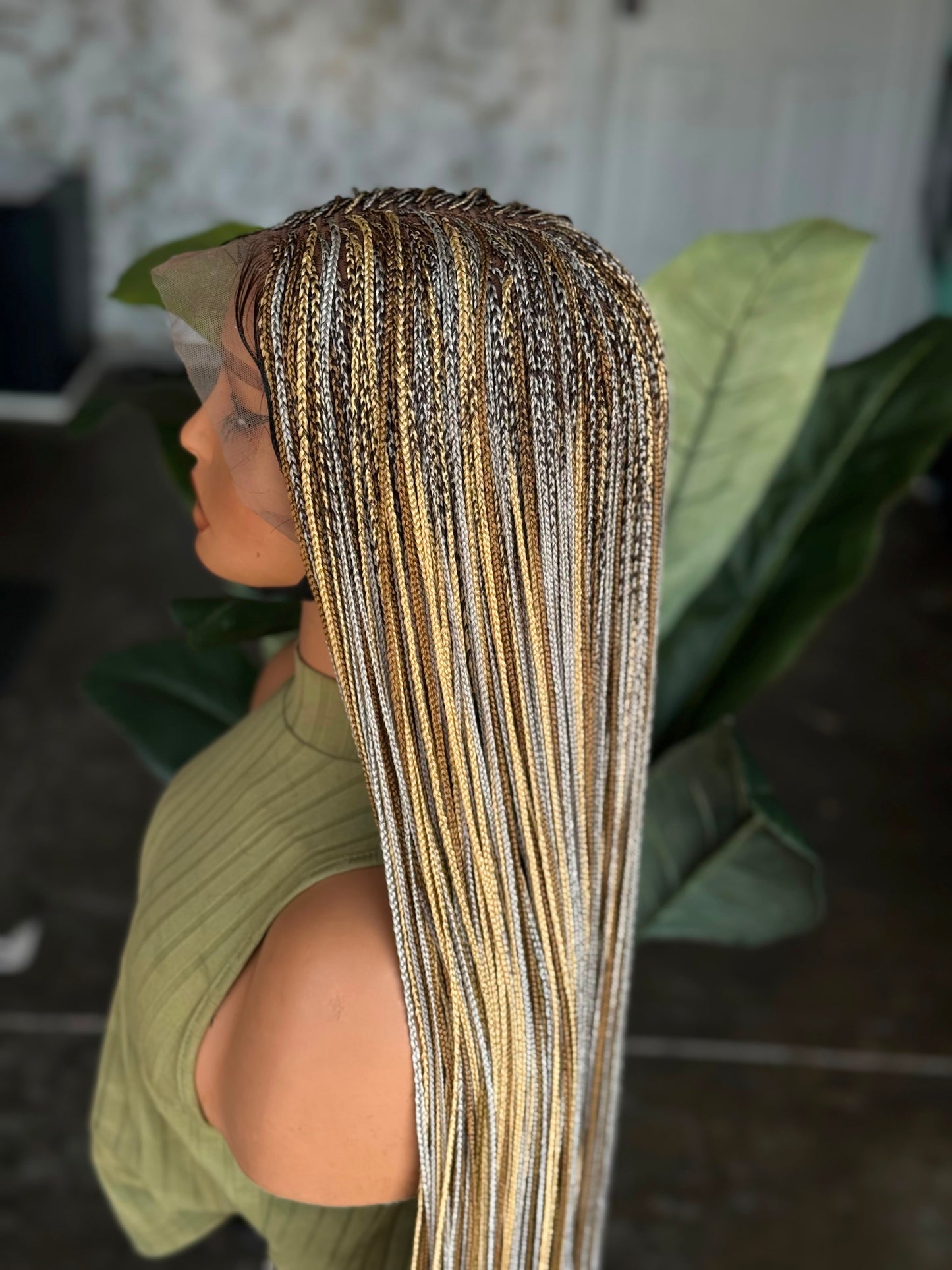 Multi-Tonal Micro Braid Unit | Pre-Order Full Lace Braided Wig