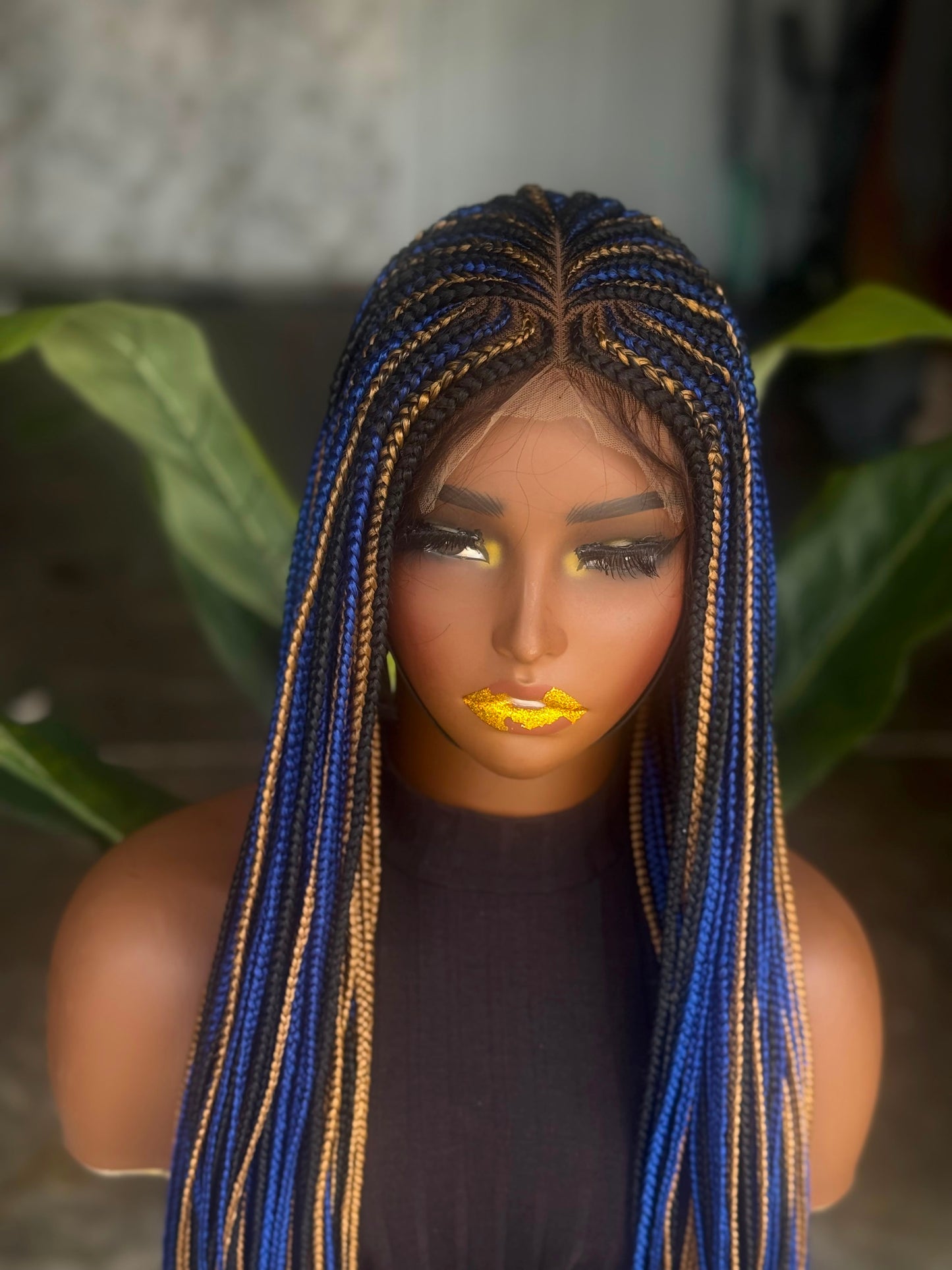 Cornrow Closure Unit | 24" Pre-Order Glueless Lace Wig