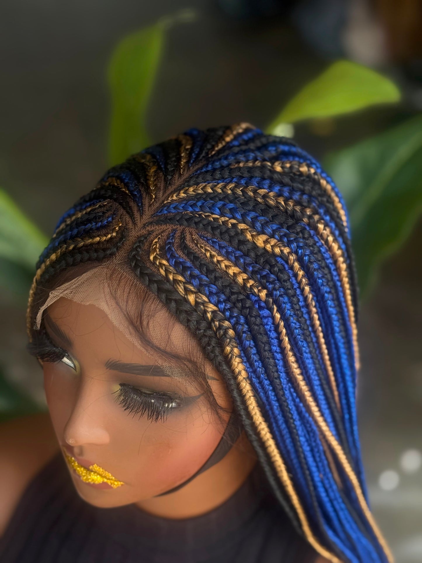Cornrow Closure Unit | 24" Pre-Order Glueless Lace Wig