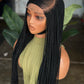 C-Cut Cornrow Unit | 24" Ready to Ship Glueless Lace Wig