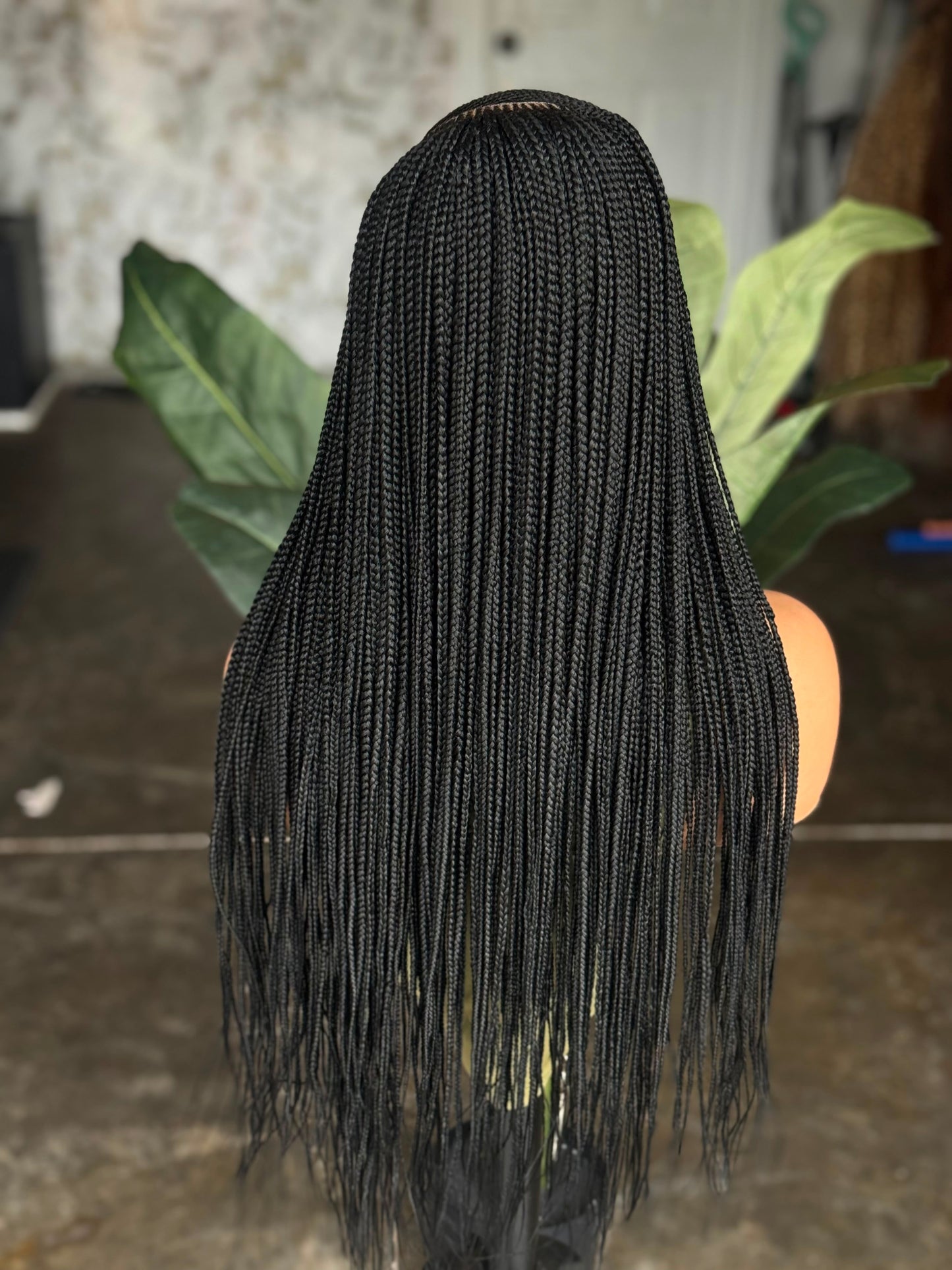 C-Cut Cornrow Unit | 24" Ready to Ship Glueless Lace Wig