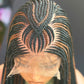 Ready to Ship Closure Glueless Cornrow Wig | 22"/24" Inches