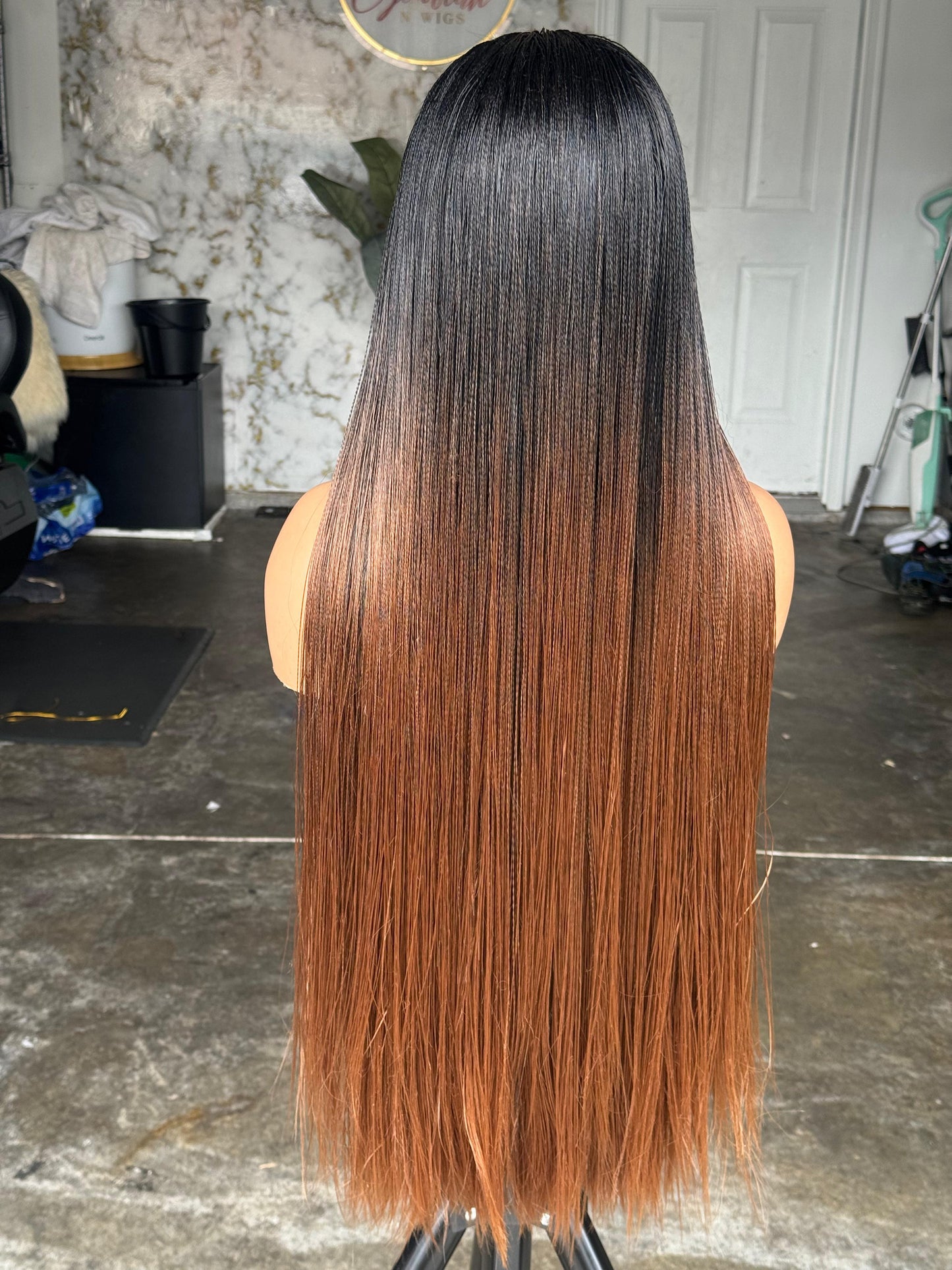 Ready to Ship 30" Nano Straight Ombré Glueless Wig | 4x4 Closure (Cap Size 22")