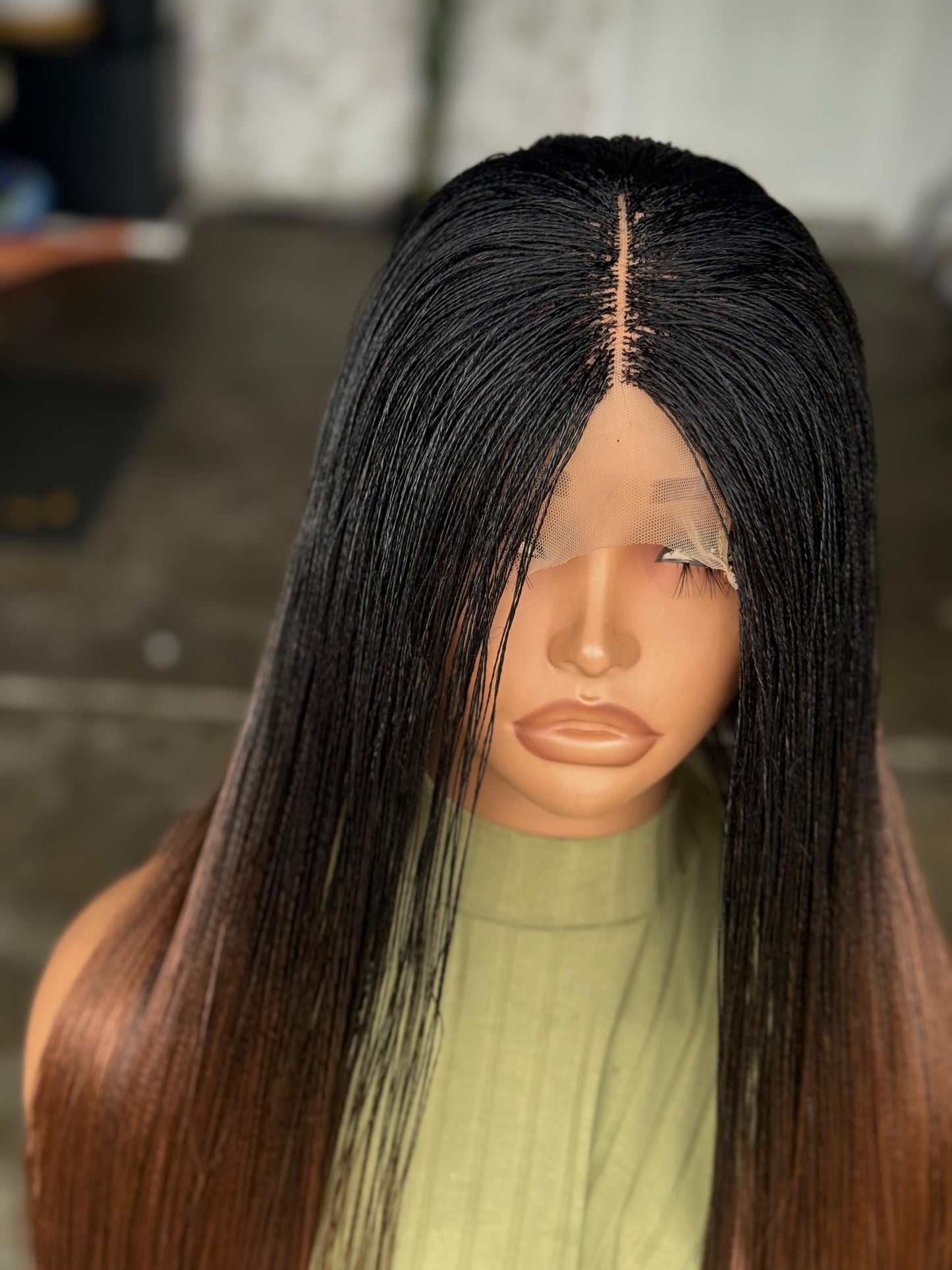 Ready to Ship 30" Nano Straight Ombré Glueless Wig | 4x4 Closure (Cap Size 22")