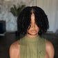 Sister Locs 8" Glueless Closure Wig | Cap Size 22" (Salt & Pepper)