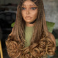 Ready to Ship –  22" C-Cut French Curl Glueless Wig in #30/#27 Mix