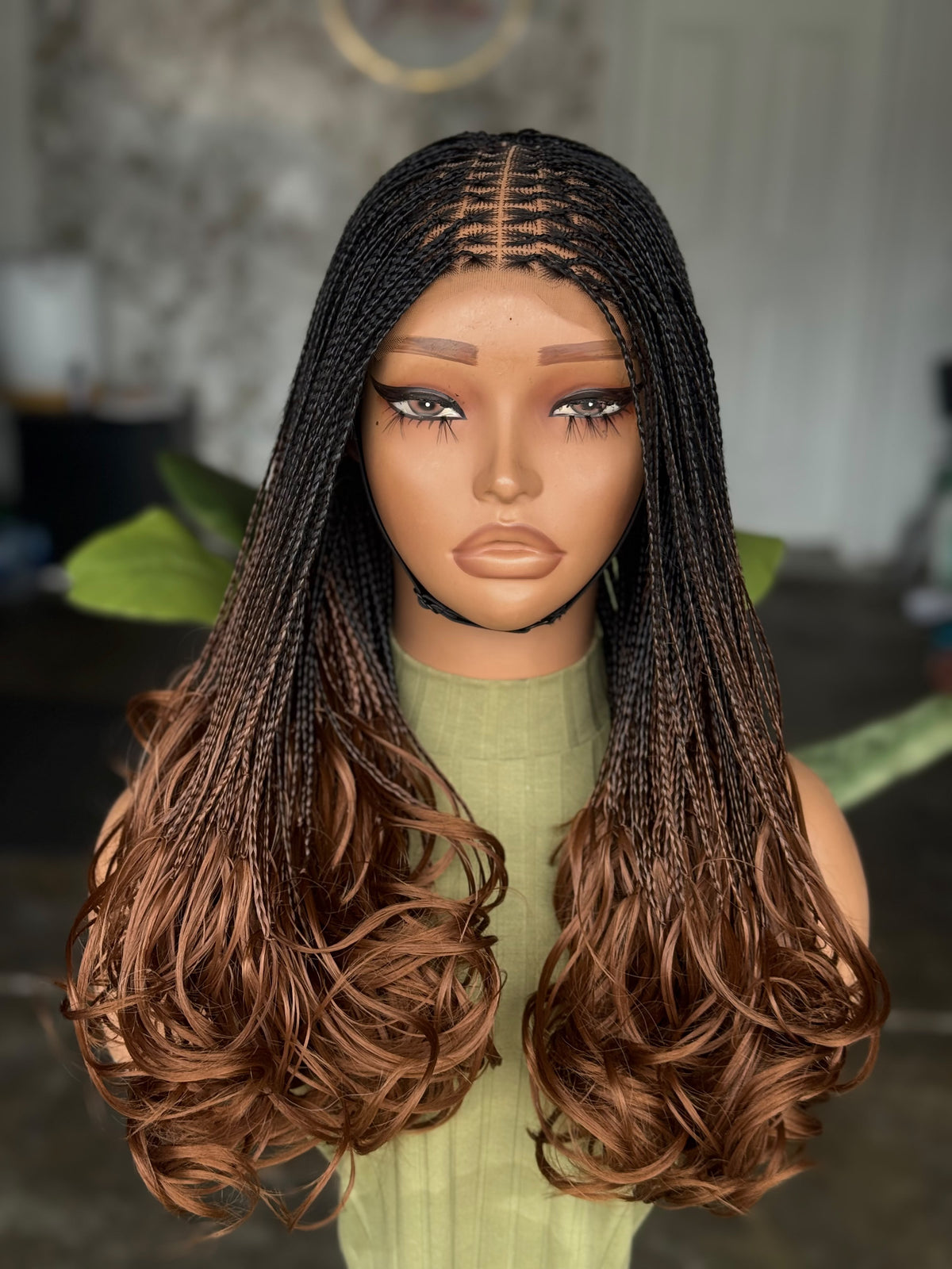 Ready to Ship 18"/20" French Curls Glueless Closure Wig | Cap Size 22" (Color B29)
