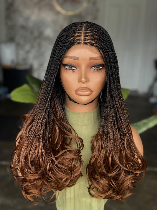 Ready to Ship 18"/20" French Curls Glueless Closure Wig | Cap Size 22" (Color B29)