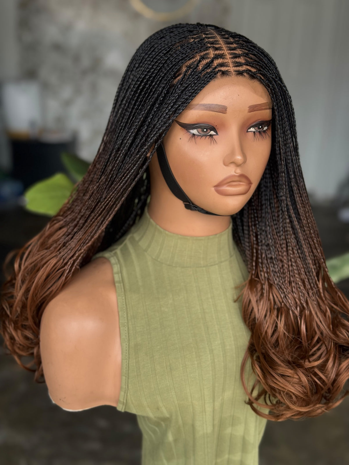 Ready to Ship 18"/20" French Curls Glueless Closure Wig | Cap Size 22" (Color B29)
