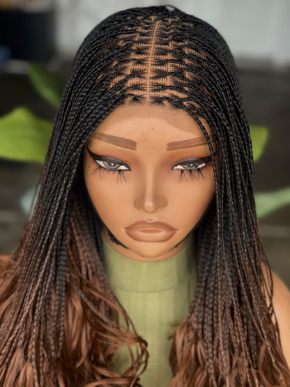 Ready to Ship 18"/20" French Curls Glueless Closure Wig | Cap Size 22" (Color B29)