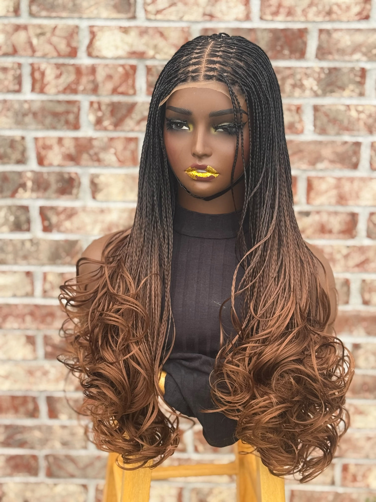 Ready to Ship 20–24" French Curls 5x5 ClosureGlueless Wig | Ombre Edition