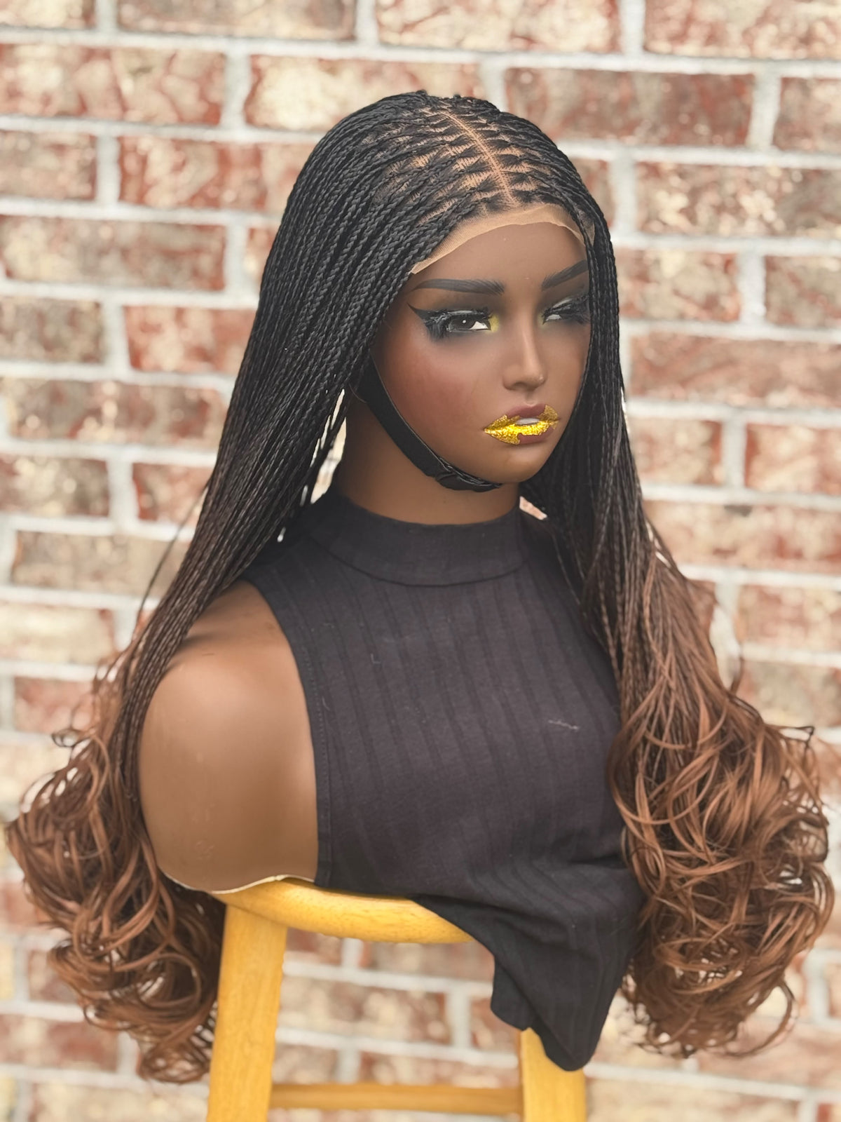 Ready to Ship 20–24" French Curls 5x5 ClosureGlueless Wig | Ombre Edition