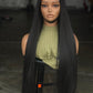 30" Bone Straight Glueless Wig | Human Hair Blend (Natural Black)
