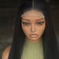 30" Bone Straight Glueless Wig | Human Hair Blend (Natural Black)