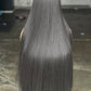 30" Bone Straight Glueless Wig | Human Hair Blend (Natural Black)