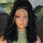 Ready to Ship 12" Box Braids Frontal Glueless Wig | Color 1B