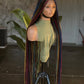 Ready to Ship 40" Multi-Color Knotless Braids Full Lace Glueless Wig