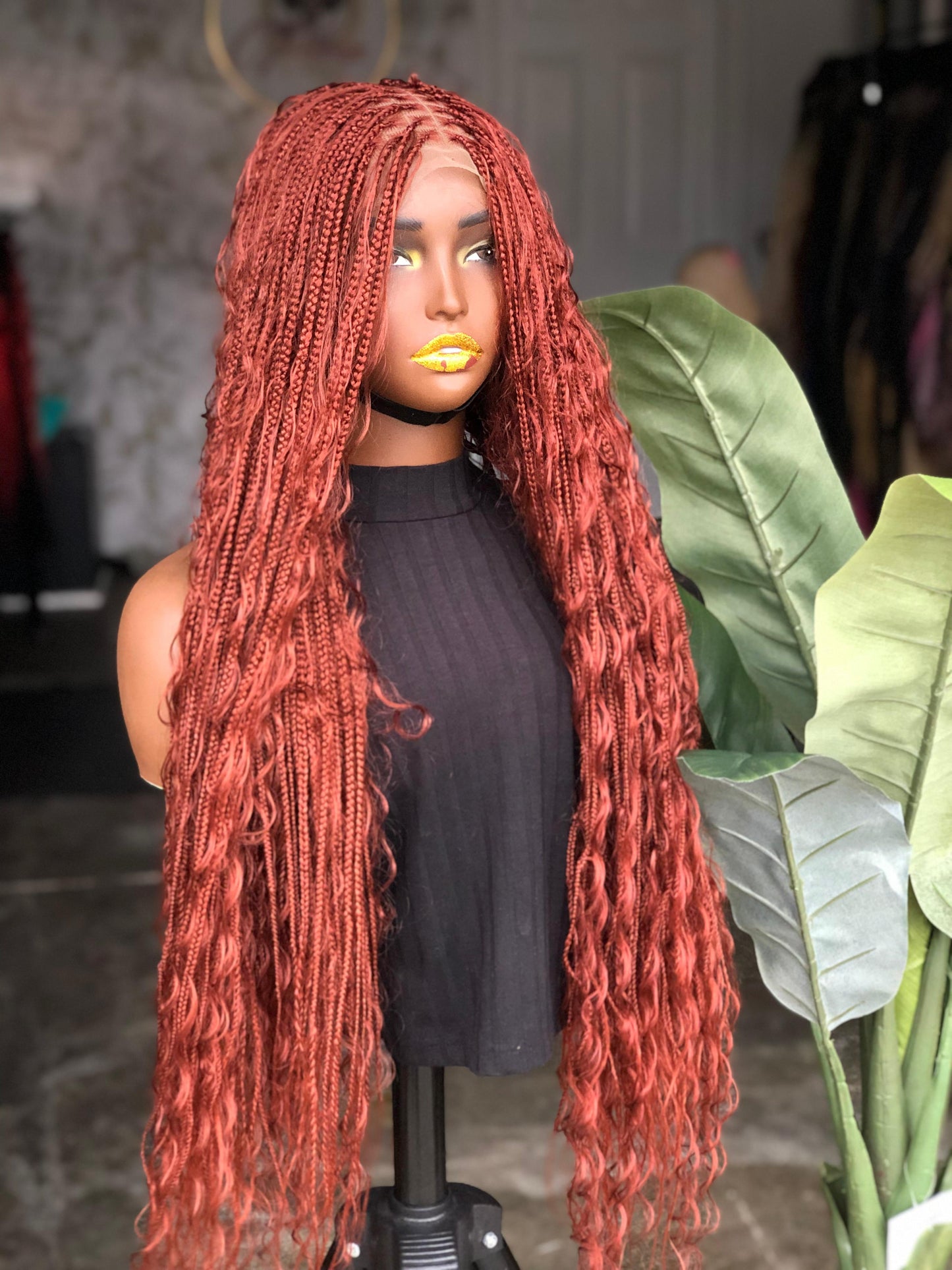Made to order Boho Unit: Extra Long 30" Glueless Closure Wig closure