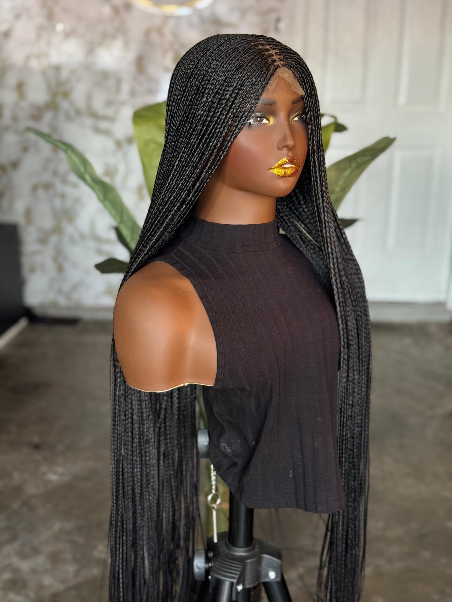 30" Sleek Signature Unit | Bone Straight Closure Wig | Made to Order