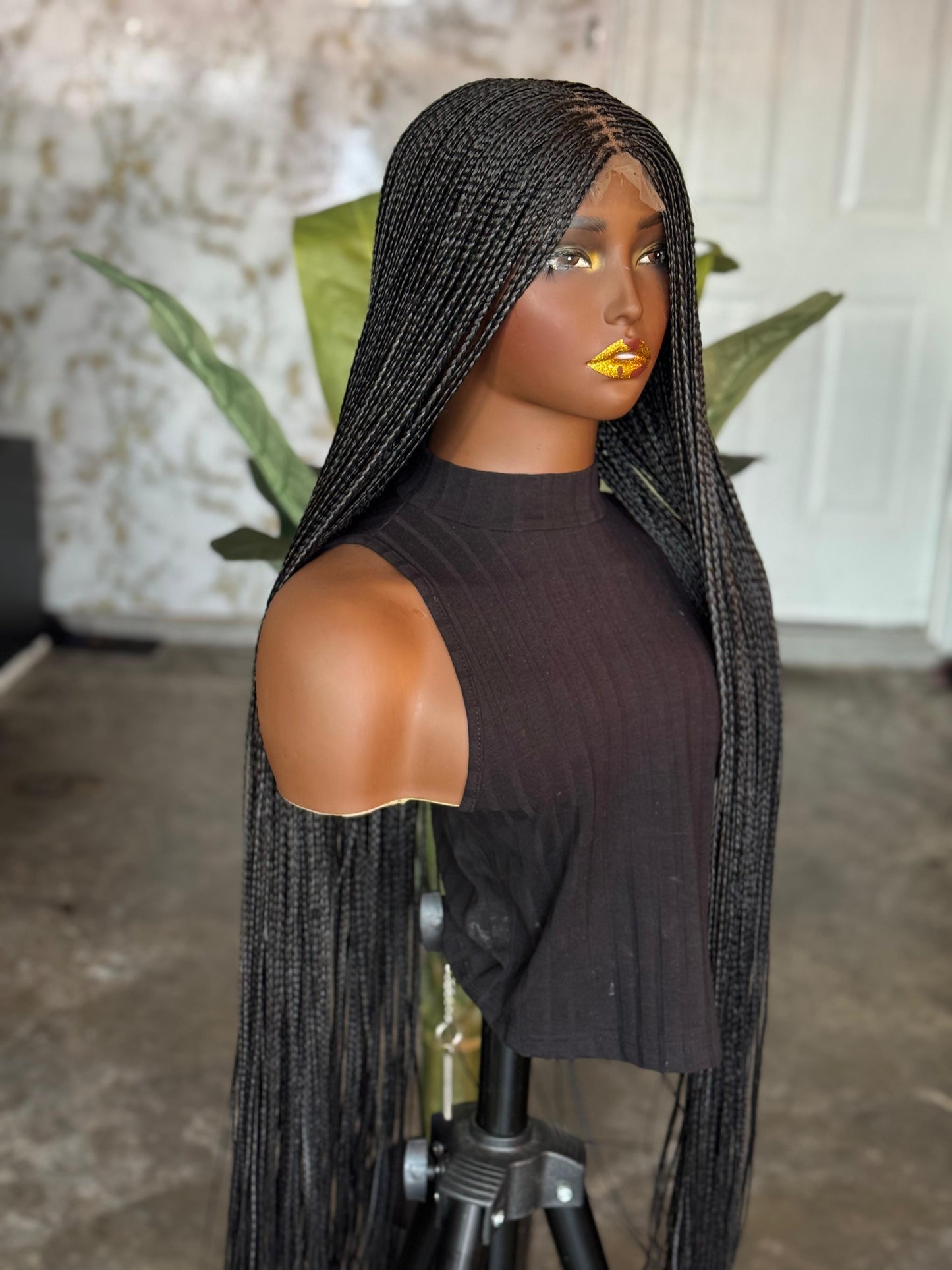 30" Sleek Signature Unit | Bone Straight Closure Wig | Made to Order