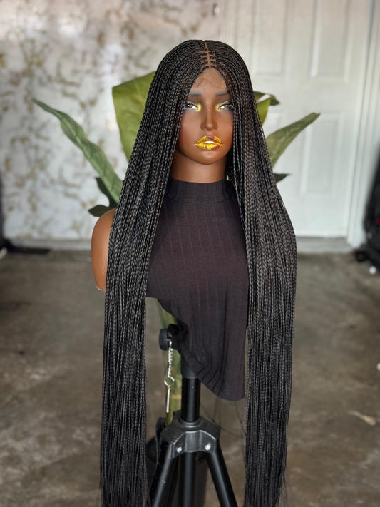 30" Sleek Signature Unit | Bone Straight Closure Wig | Made to Order