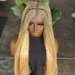 Pre Order: Closure Loose Braids Cornrow Wig 28/30 Inches Human Lace