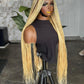 Pre Order: Closure Loose Braids Cornrow Wig 28/30 Inches Human Lace
