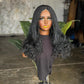 Made to Order: Amena Wig: 22" Black 4x4 Closure