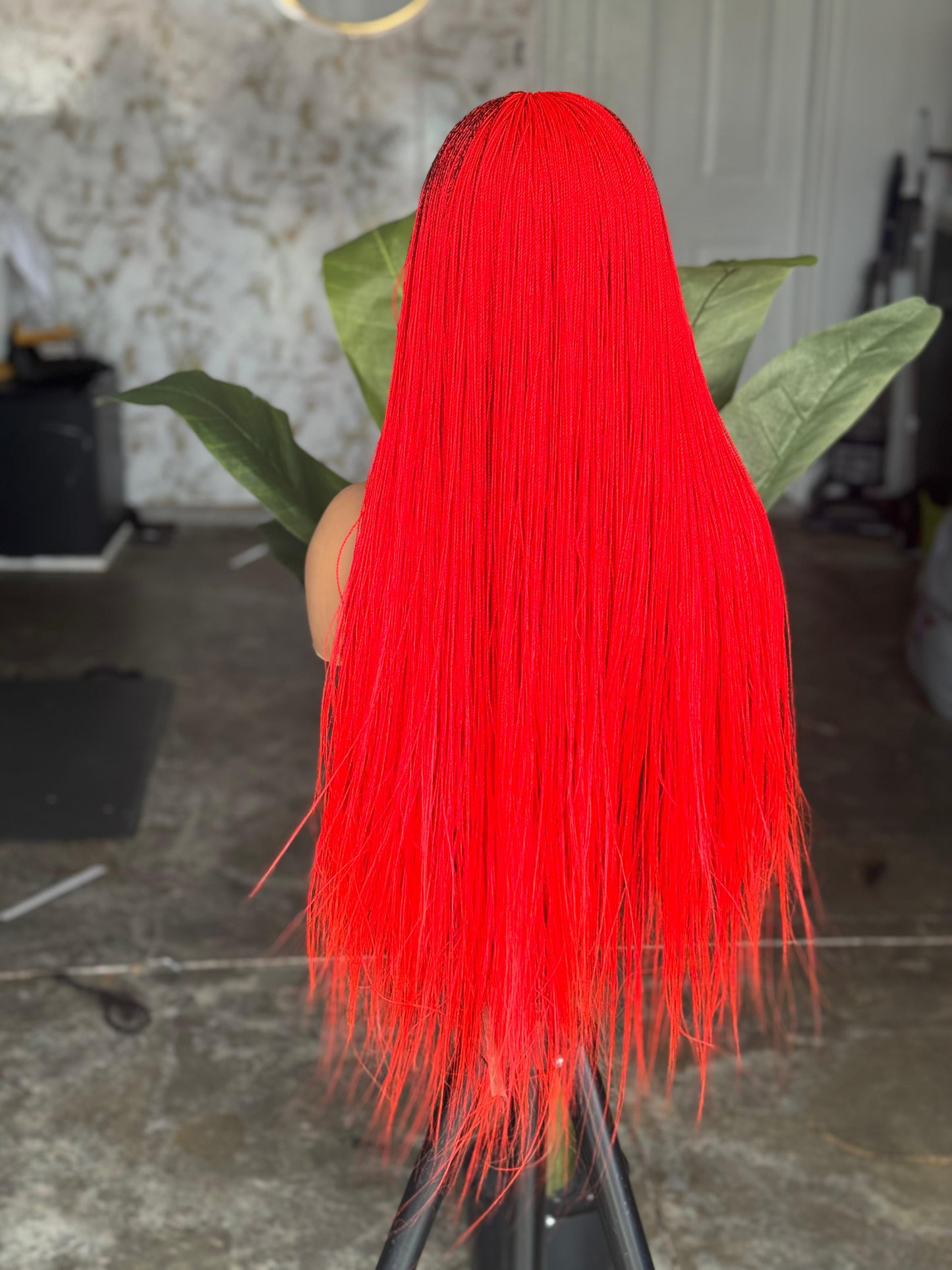 Closure Glueless 2x6 Color Red Micro 26inches Ready To Ship