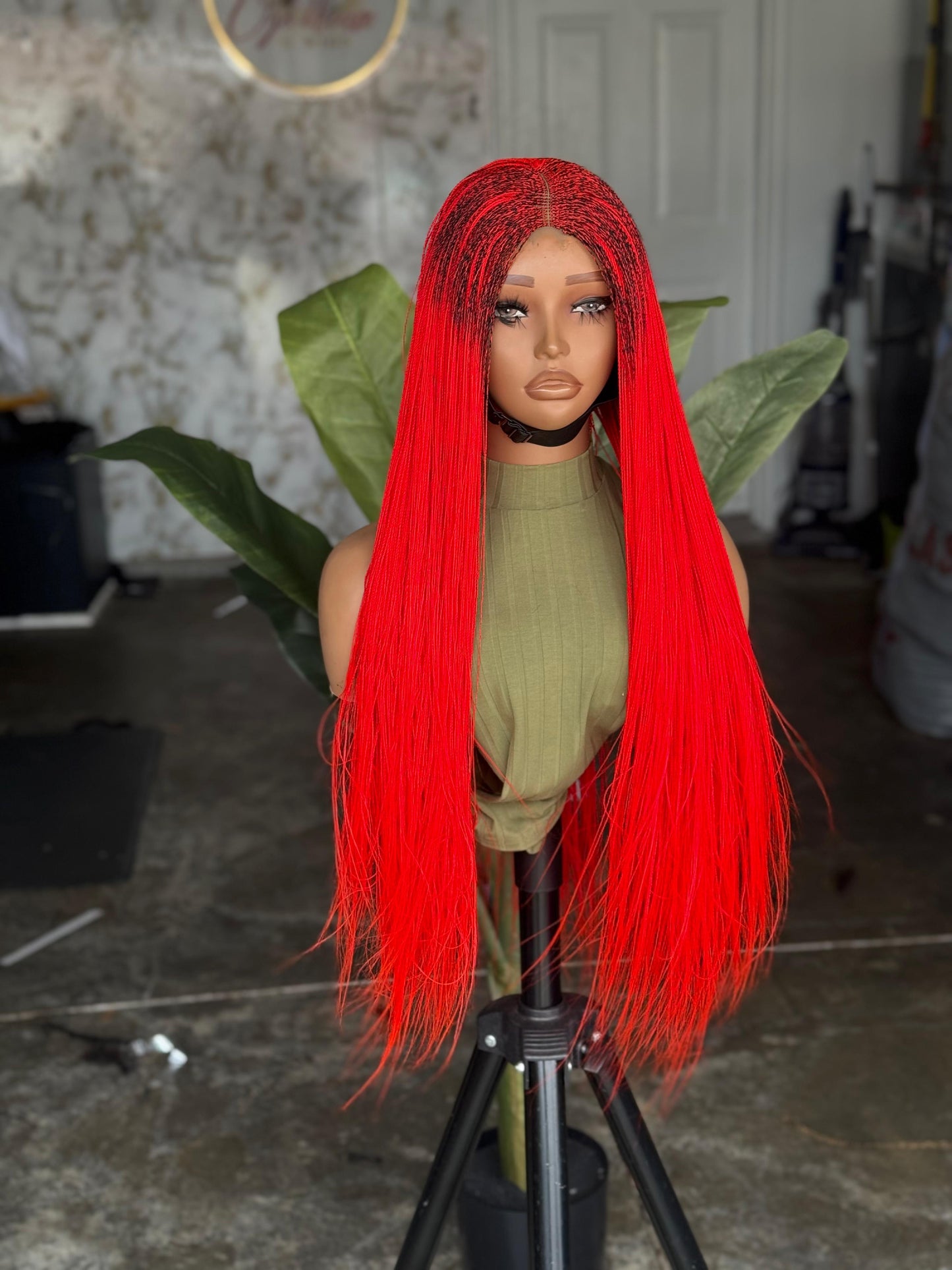 Closure Glueless 2x6 Color Red Micro 26inches Ready To Ship